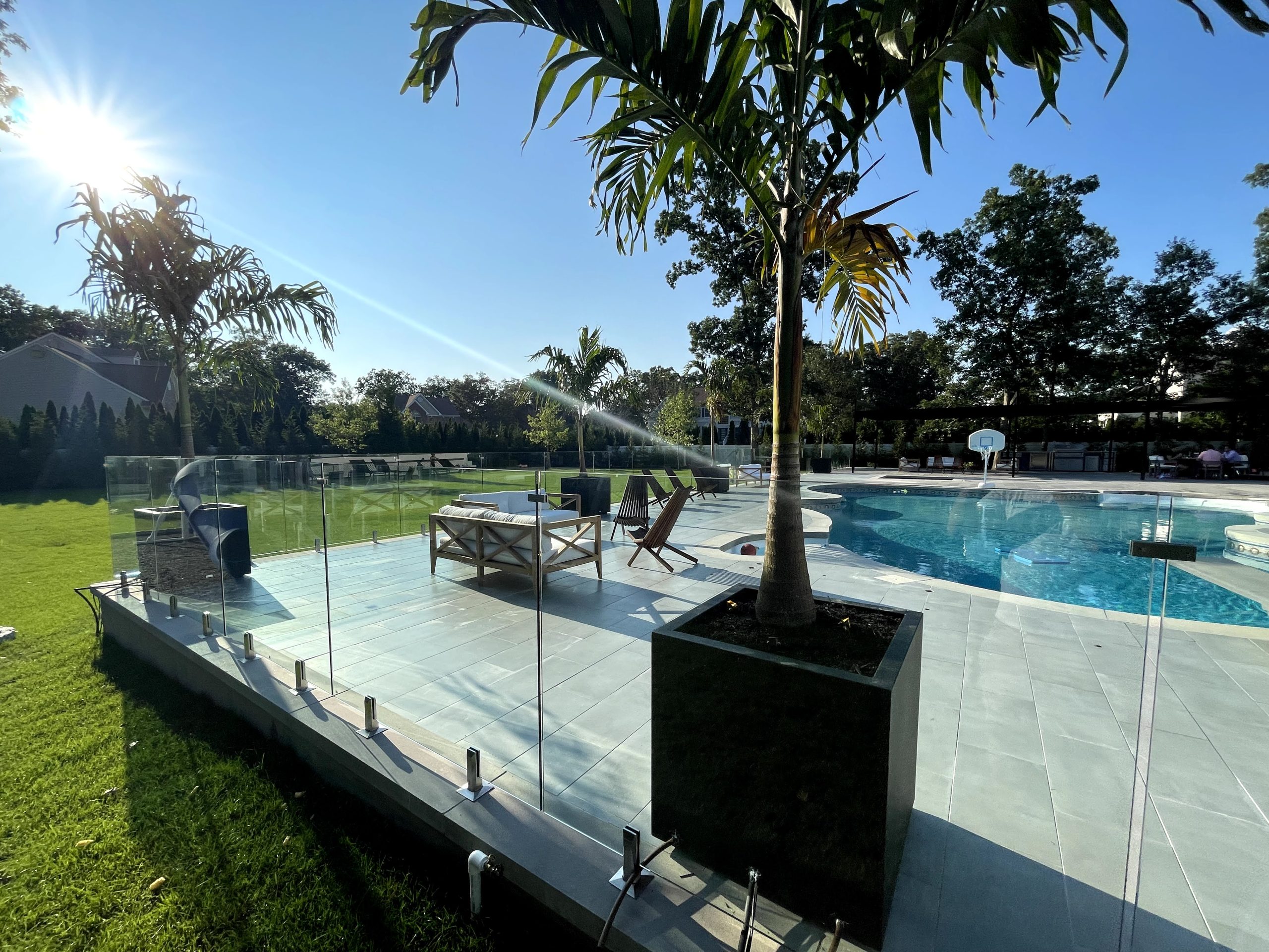 Custom Glass Pool Fence